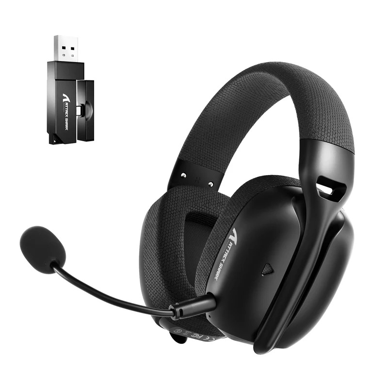 CASQUE GAMING ATTACK SHARK L80 PRO WIRELESS BLACK
